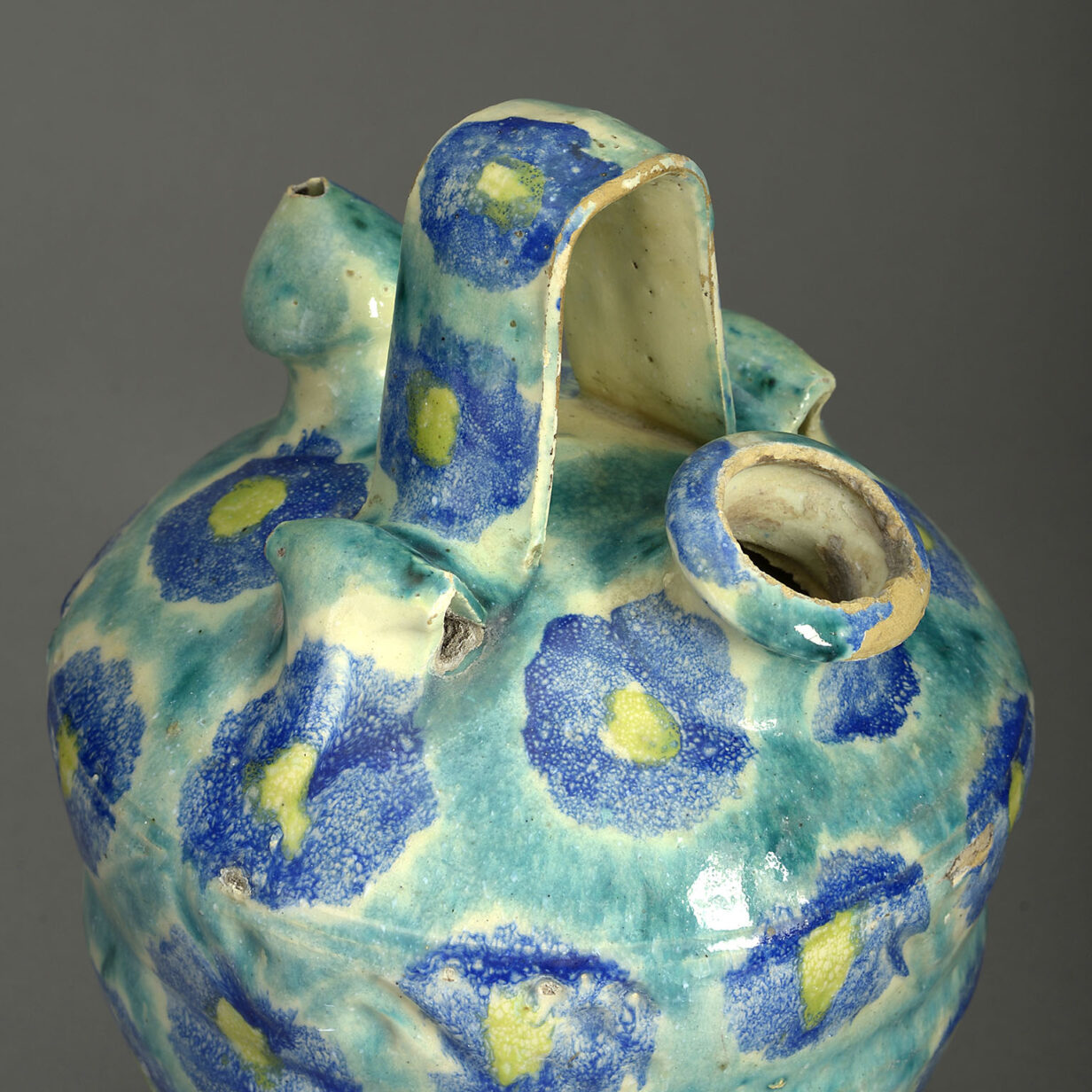 Early 20th century faience pottery water vessel