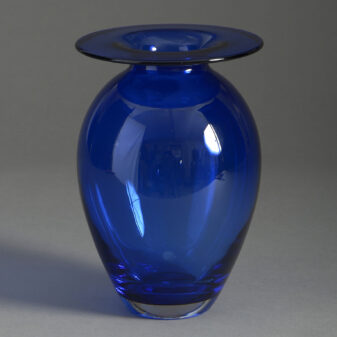Scandinavian Blue Glass Vase