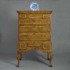 George i walnut chest on stand
