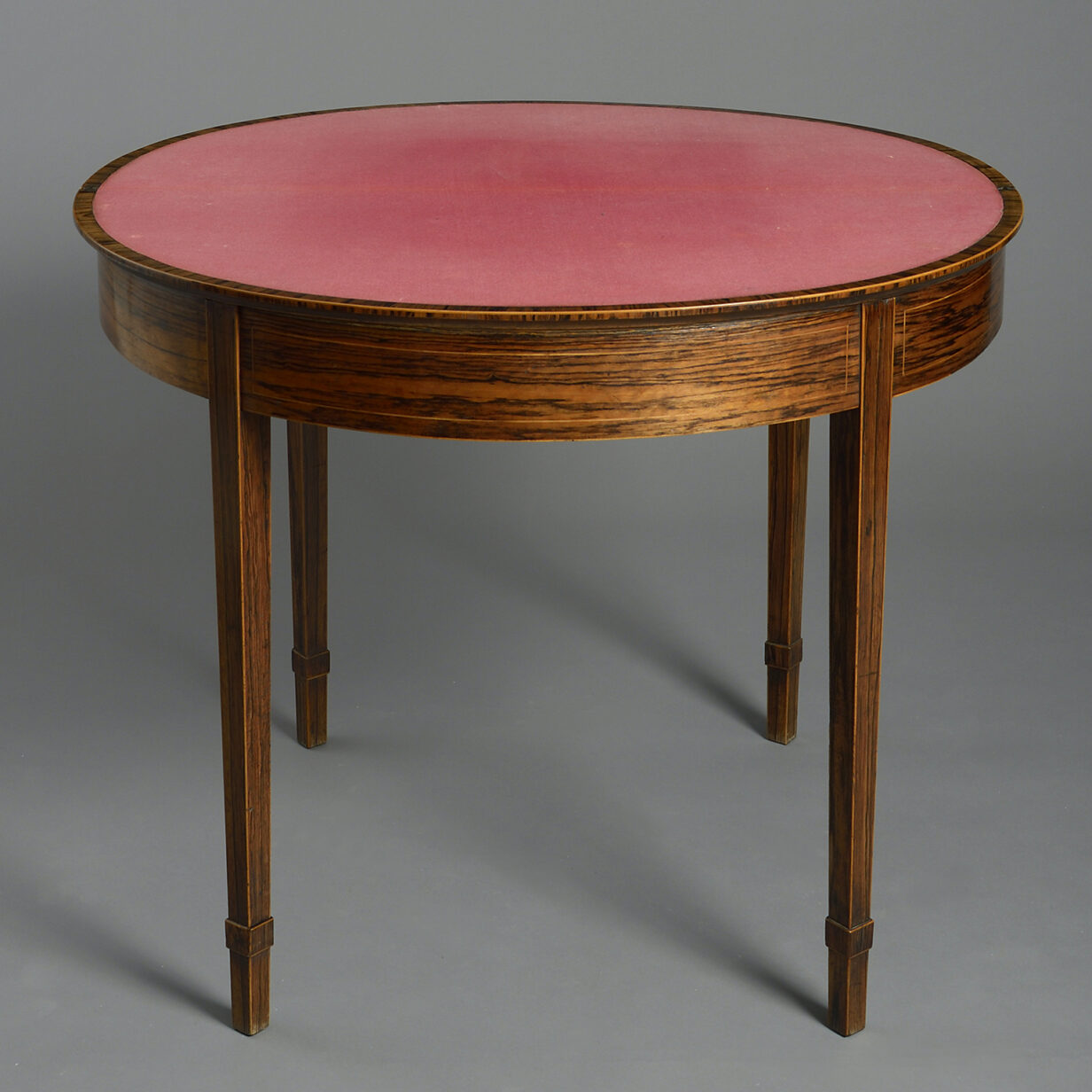 Late 18th century george iii period coromandel wood card table