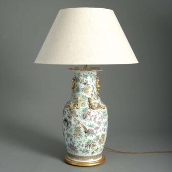 Canton porcelain lamp