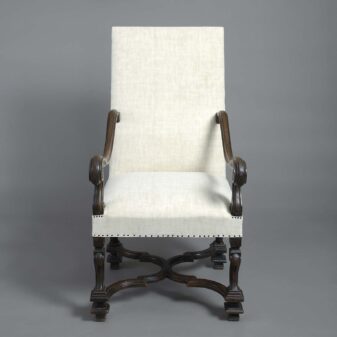 Early 18th century walnut armchair