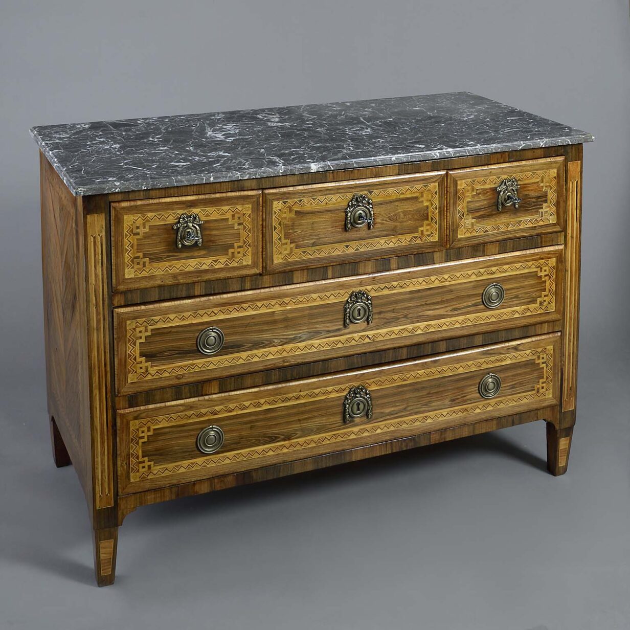 Late 18th century parquetry commode
