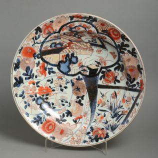 A Large Scale 18th Century Imari Porcelain Charger