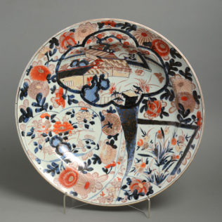 A large scale 18th century imari porcelain charger