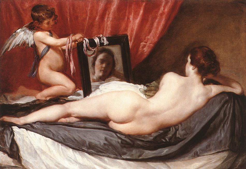 Venus at the mirror, diego velazquez (1651)