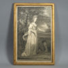 An 18th century engraving of the portrait of mrs tollemache by joshua reynolds