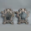 A rare 18th century pair of silvered wall mirrors
