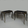 Pair of 19th century rococo side or centre tables in the louis xv style