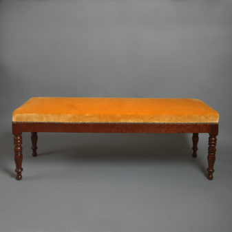 19th century late regency mahogany long stool