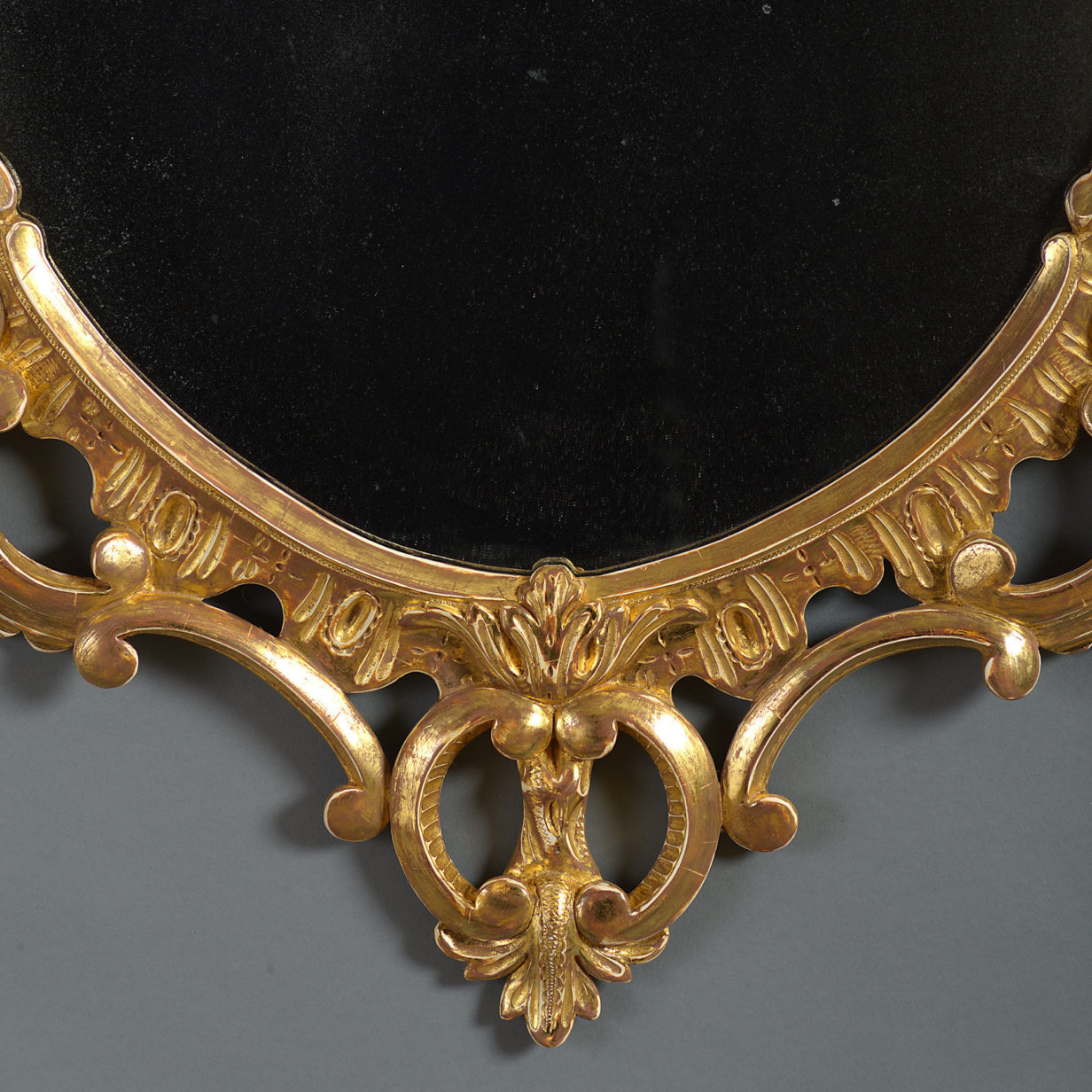 18th Century George III Giltwood Rococo Mirror
