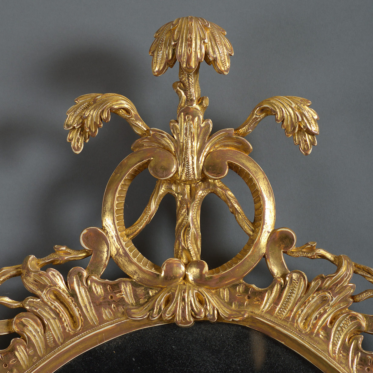 18th Century George III Giltwood Rococo Mirror