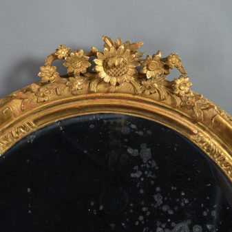 19th century carved giltwood mirror