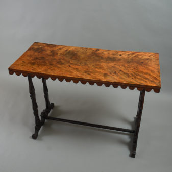 19th century satinwood side table
