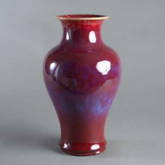 A 19th century sang de boeuf porcelain vase