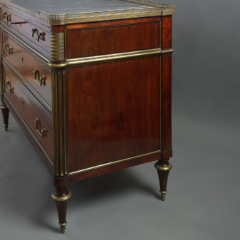 Late 18th century louis xvi period mahogany commode