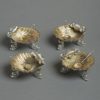 Four 19th century silver gilt salts