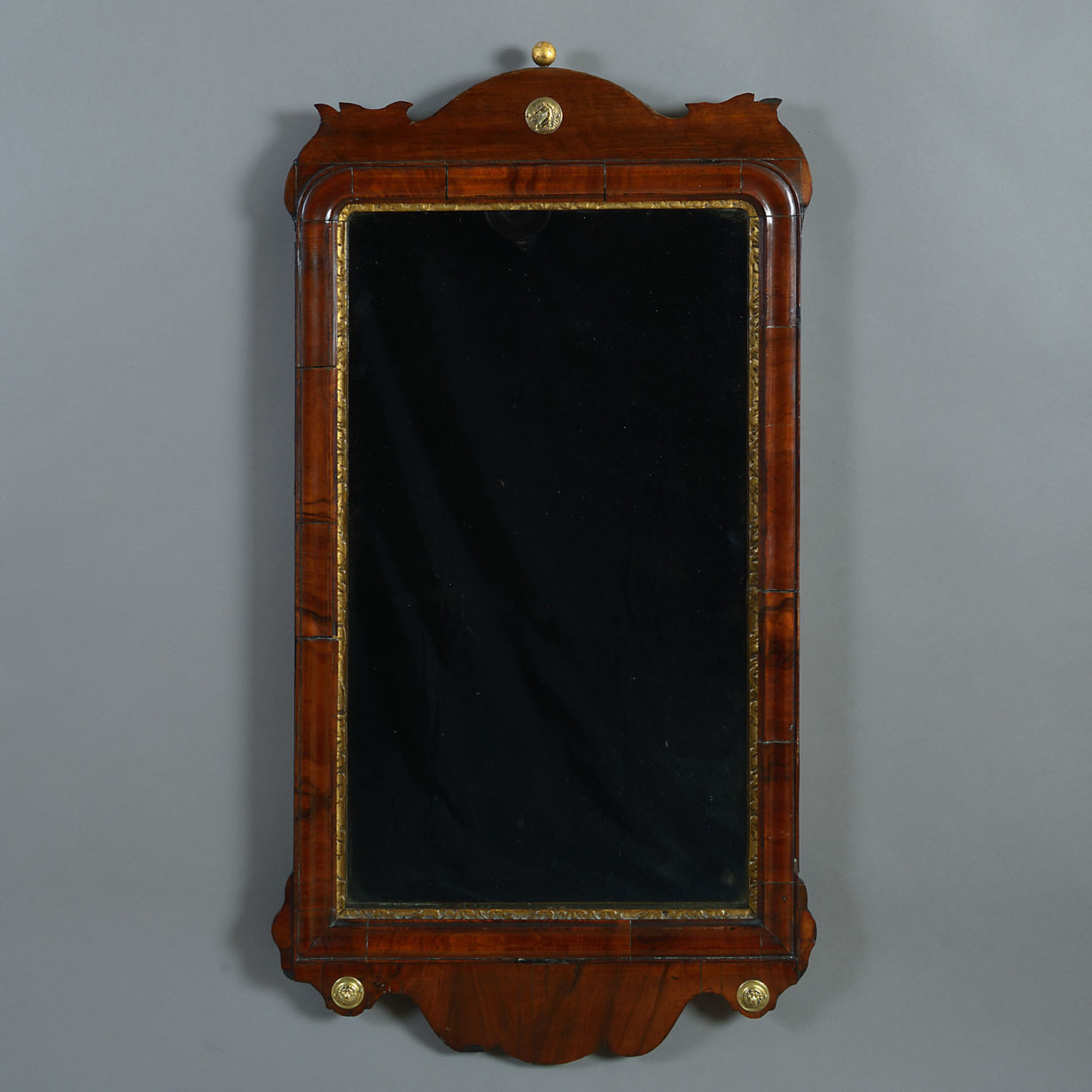 18th century george ii period walnut mirror