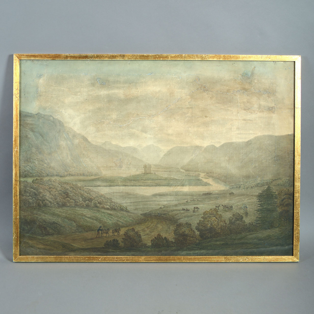 Early 19th century pair of watercolours of the scottish highlands