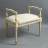 19th century cream louis xvi style stool