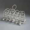 20th century edwardian period expanding silver-plated toast rack