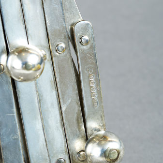 20th century edwardian period expanding silver-plated toast rack