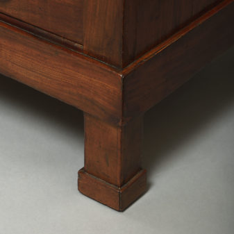 Small scale early 19th century empire period mahogany commode