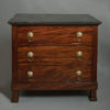 Small scale early 19th century empire period mahogany commode