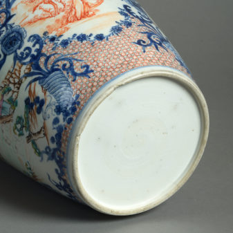 Late 18th century mandarin porcelain vase