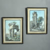 Two 18th century hand coloured engravings depicting roman ruins