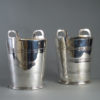 Early 20th century pair of silver plated wine coolers or ice buckets