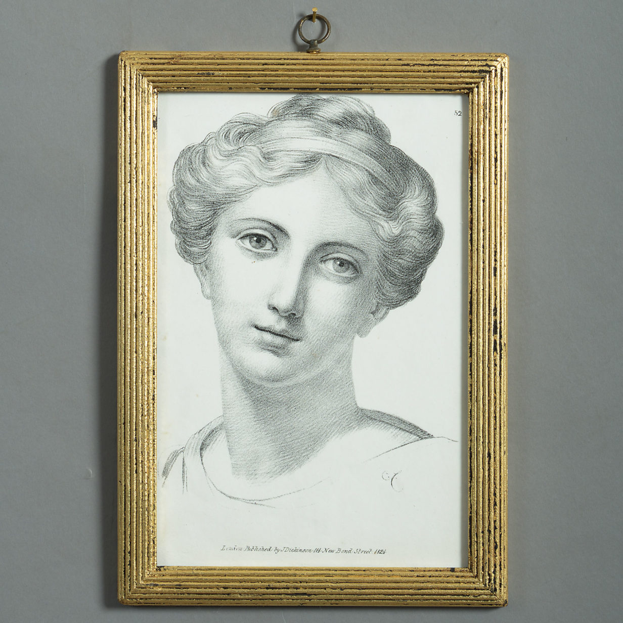 Twelve early 19th century portrait etchings in the classical manner