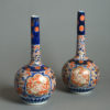 Pair of 19th century imari bottle vases