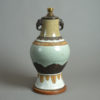 19th century crackle glaze vase as a lamp