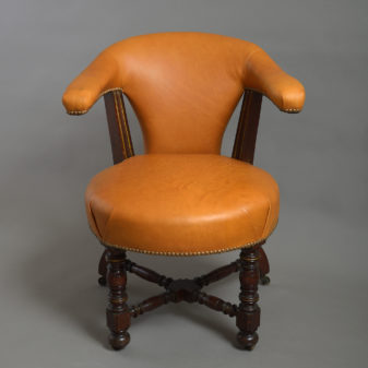 Late 19th century victorian period reading armchair