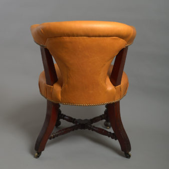 Late 19th century victorian period reading armchair