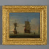 Peter monamy (1681-1749) an english two-decker and yacht at anchor
