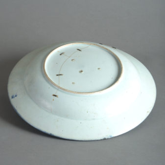 17th century blue and white porcelain charger