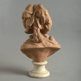 19th century terracotta bust - after houdon