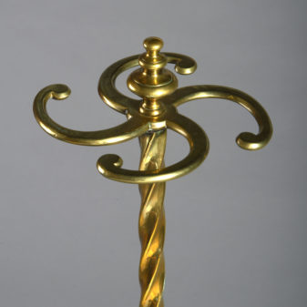 Mid-19th century victorian brass stick or umbrella stand