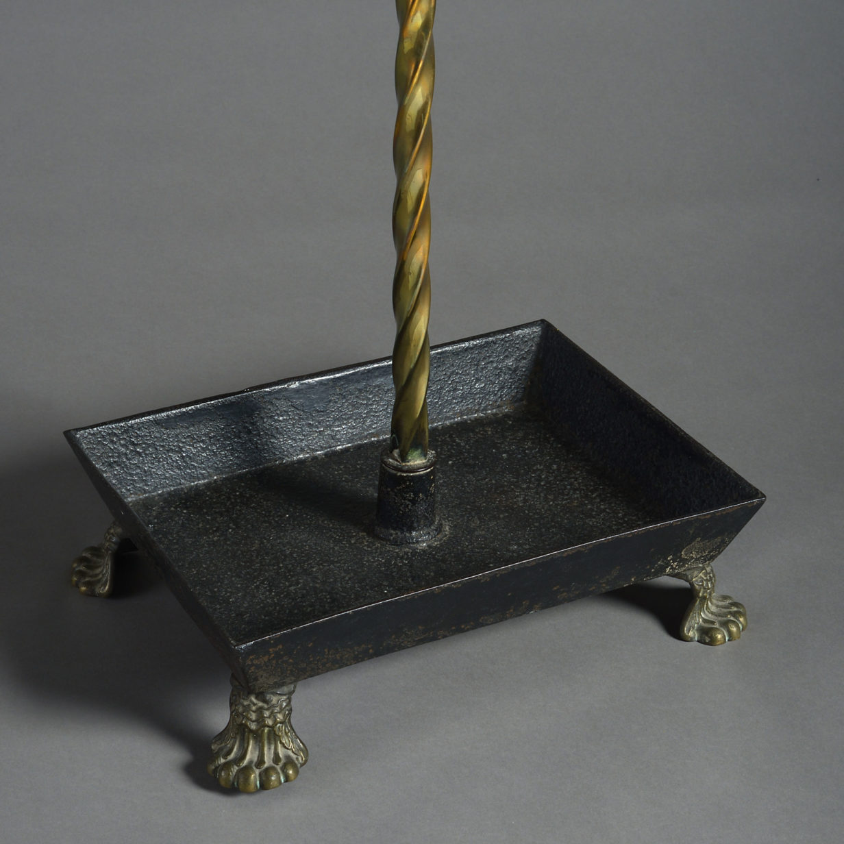 Mid-19th century victorian brass stick or umbrella stand