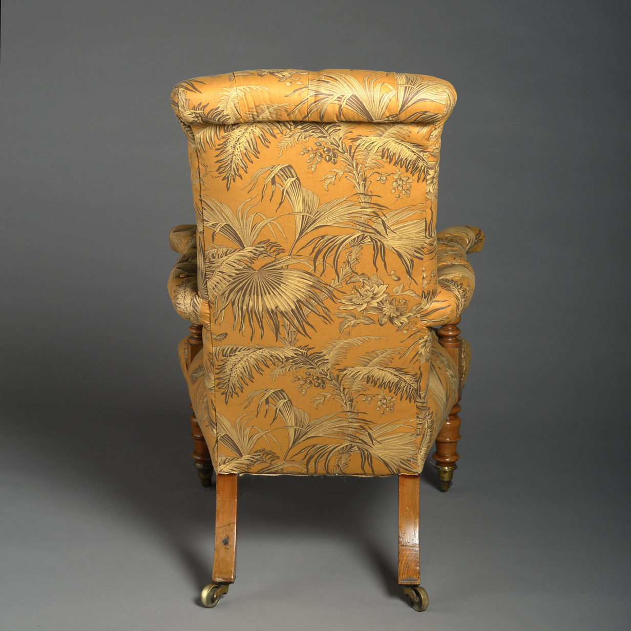Mid-19th century victorian deep buttoned easy chair