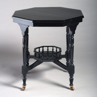 19th century ebonised aesthetic movement occasional table