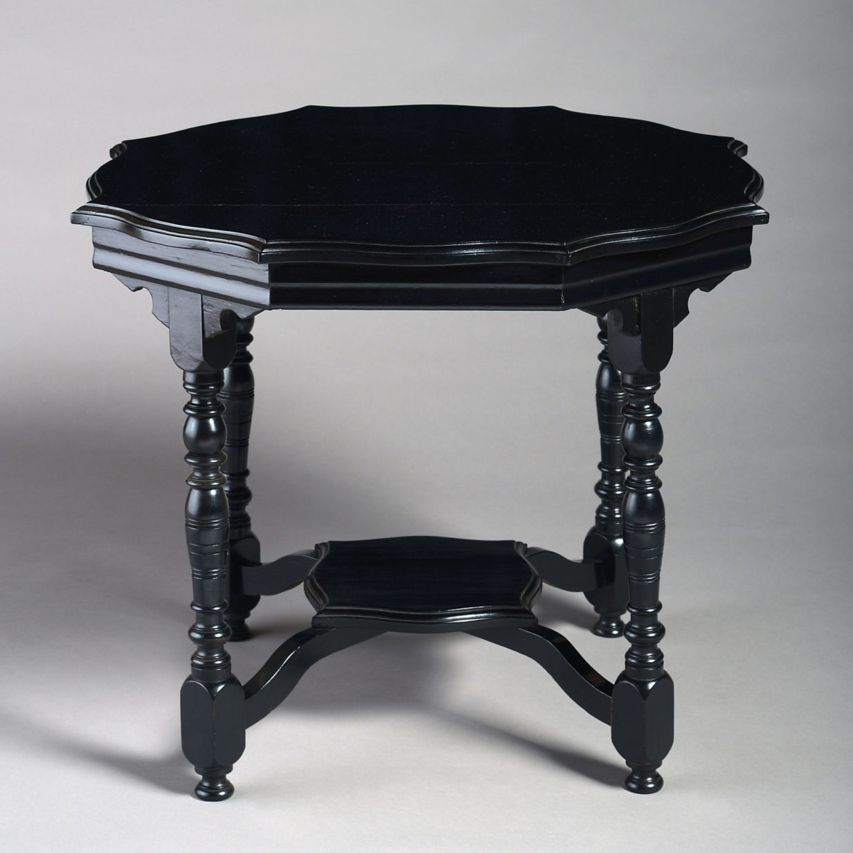 Late 19th century ebonised aesthetic movement occasional table
