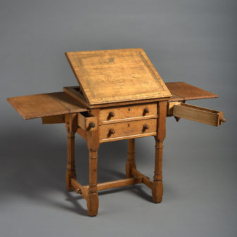 19th century early victorian gillows metamorphic oak work table