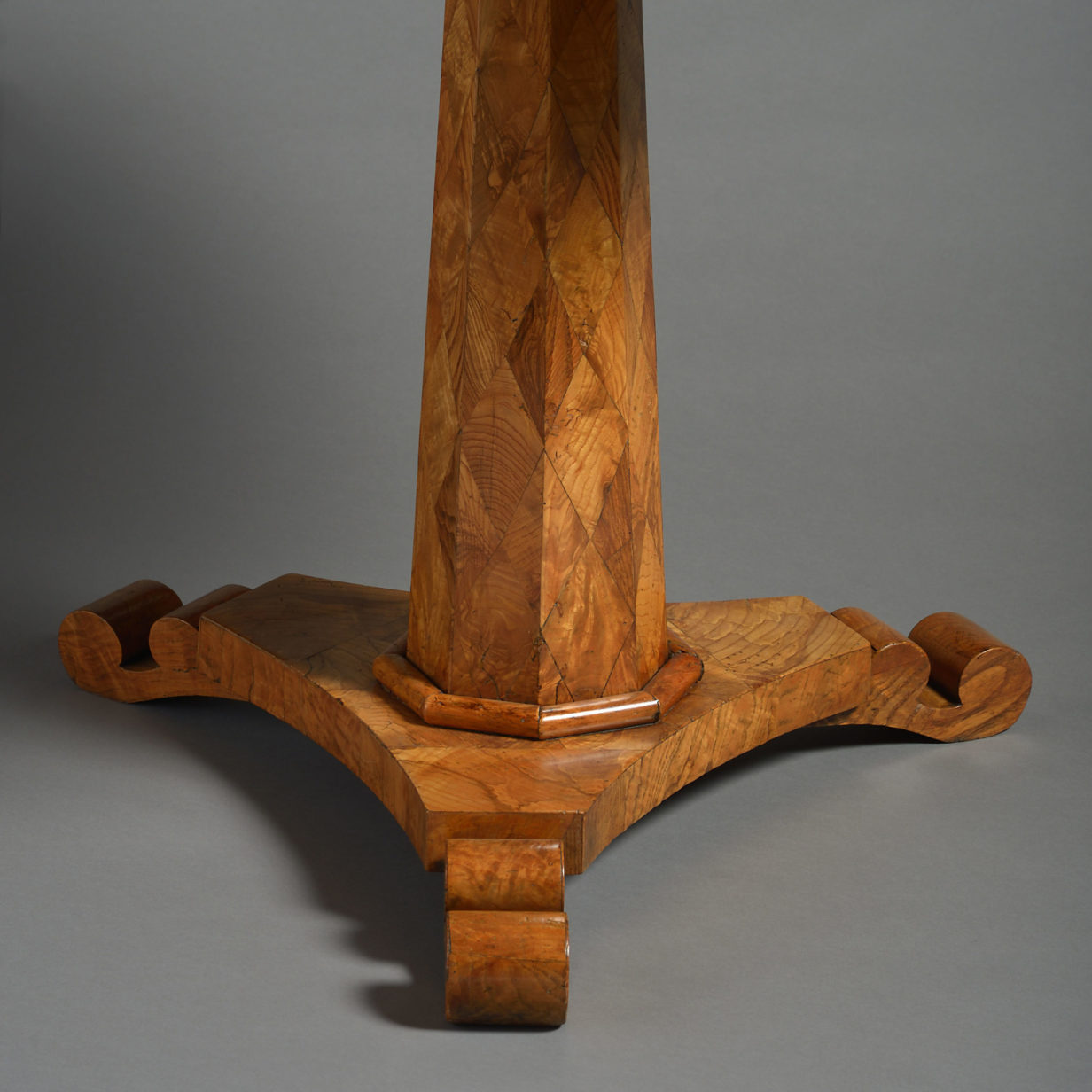 19th century parquetry centre or occasional table