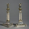 Early 19th century pair of silver & ormolu candlesticks