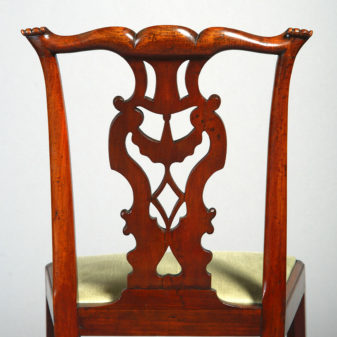 A set of six irish chippendale george iii period side or dining chairs