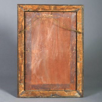 Late 19th century reverse glass painting - portrait of a chinese lady