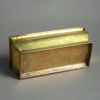 A late 19th century brass planter